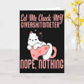 Carte Laissez-Moi Vérifier Mon Giveaometer Non Rien Vale (Fleur jaune)