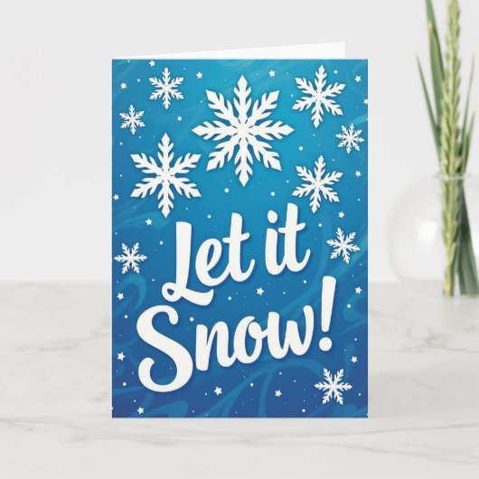 Carte Laissez tomber la neige (Devant)