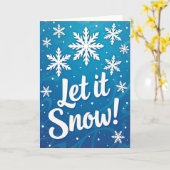 Carte Laissez tomber la neige (Fleur jaune)