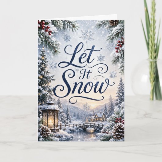 Carte Laissez tomber la neige (Devant)