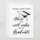 Carte Laissez Vos Conseils Pour Le Diplômé Simple (Devant)