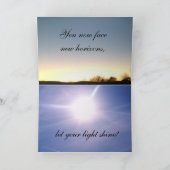 Carte LAISSEZ VOTRE LIGHT SHINE GRADUATE card (Intérieur)