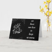 CARTE "LAISSEZ-VOUS NEIGER" NOUS AVONS "MISTLETOE" POUR (Fleur jaune)