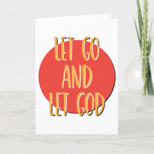 Carte Laissons Dieu Récupérer Anniversaire Du Slogan