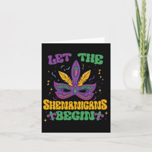 Carte Laissons Les Shenanigans Commencer Mardi Gras 2