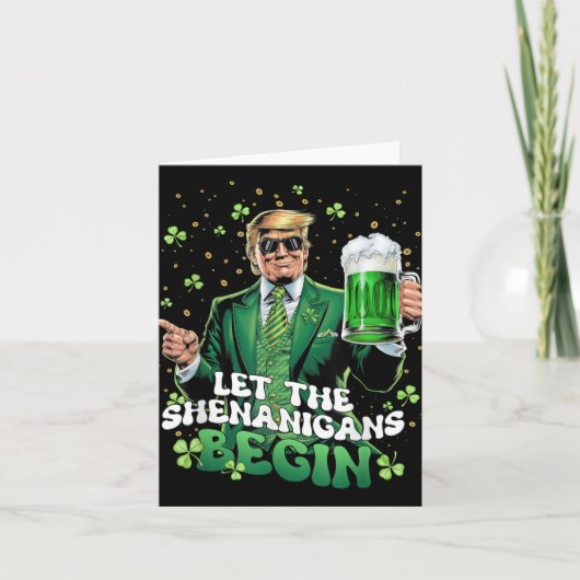 Carte Laissons les Shenanigans commencer une drôle de St (Devant)