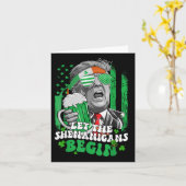 Carte Laissons les Shenanigans commencer une drôle de St (Fleur jaune)