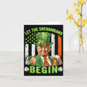 Carte Laissons les Shenanigans commencer une drôle de St (Fleur jaune)