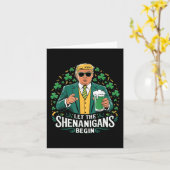 Carte Laissons les Shenanigans commencer une drôle de St (Fleur jaune)