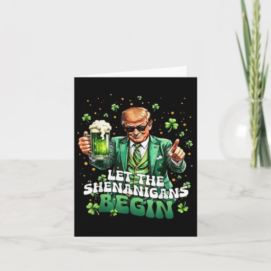 Carte Laissons les Shenanigans commencer une drôle de St (Devant)