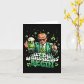 Carte Laissons les Shenanigans commencer une drôle de St (Fleur jaune)