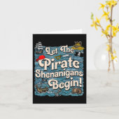 Carte Laissons Les Shenanigans Pirates Commencer Le Shen (Fleur jaune)