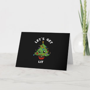 Carte Laissons-nous tomber - Sympa Funny Christmas Tree
