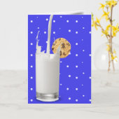 Carte lait et biscuit sur pois (Fleur jaune)