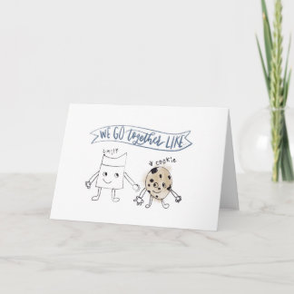 Carte Lait et Cookie