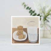 Carte Lait et cookies (Debout devant)