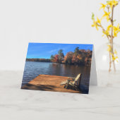 Carte Lake Life sur le quai (Fleur jaune)