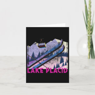 Carte Lake Placid Ski - Style Vintage Lake Placid Ski