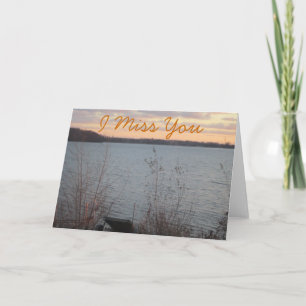 Carte Lake Shore Sunset "I Miss You Miss"