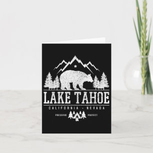 Carte Lake Tahoe California - Bear Mountains Nature Camp