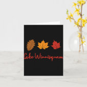 Carte Lake Winnisquam Fall Foliage Autumn Leaf Ing Oak M (Fleur jaune)
