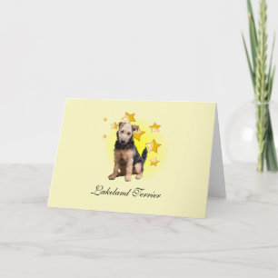 Carte Lakeland Terrier Hunter Dog est une étoile