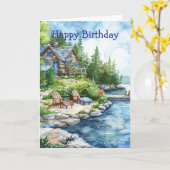 Carte Lakeside Retreat (Fleur jaune)