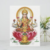 Carte Lakshmi Hindu Goddess (Debout devant)