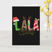 Carte Lala Claus Xmas Happy Family New Santa Claus Chris (Fleur jaune)