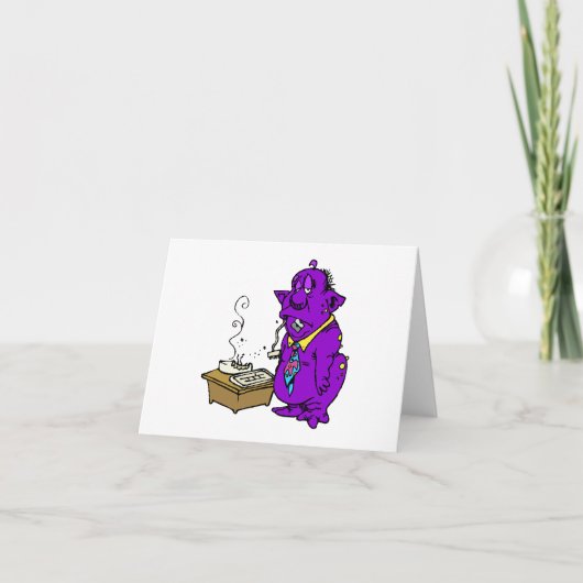 Carte L'alien a mangé mon ordinateur (Devant)