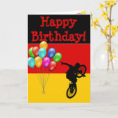 CARTE L'ALLEMAGNE JOUE ANNIVERSAIRE ! (Fleur jaune)