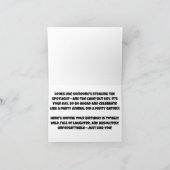 Carte l'alligator porte un anniversaire heureux pour moi (Intérieur)