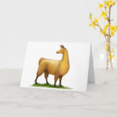 Carte Lama péruvien (Fleur jaune)