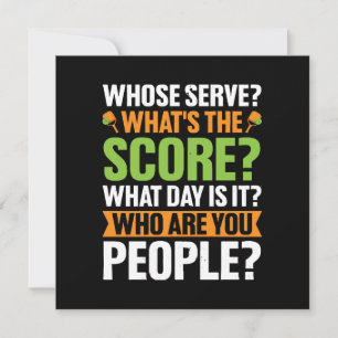 Carte L'amateur de pickleball The Score