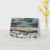 Carte Lame d'herbe sur les voies ferrées (Fleur jaune)