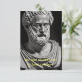 Carte L'âme ne pense jamais sans une image (Debout devant)