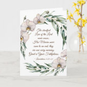 Carte Lamentations 3:22-23 Steadfast Love of the Lord (Fleur jaune)