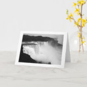 Carte L'Américain tombe @ Niagara (Fleur jaune)