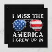 Carte l'Amérique dans laquelle j'ai grandi me manque (Devant / Derrière)