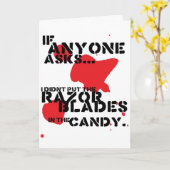 Carte Lames de rasoir (Fleur jaune)