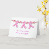 Carte L'amitié connaît contre le cancer du sein, s'en ti (Fleur jaune)