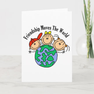 Carte L'amitié déplace le T-shirts et les cadeaux du