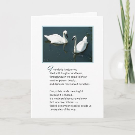 Carte L'amitié est un voyage... (Devant)