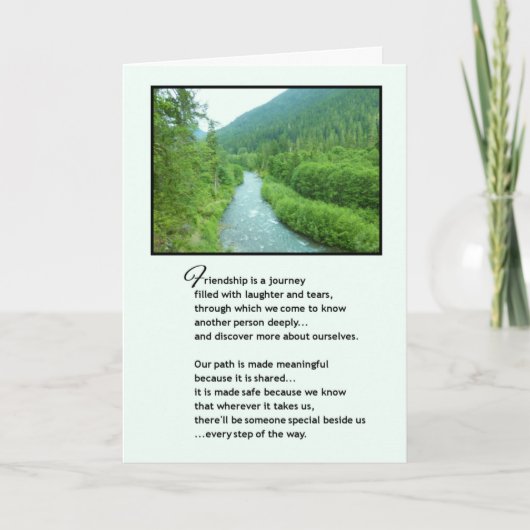 Carte L'amitié est un voyage... (Devant)