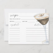 Carte L'amour brasse l'espresso martini recette nuptiale (Devant)