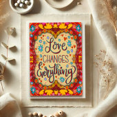 Carte L'amour change tout Inspirivity Saint-Valentin