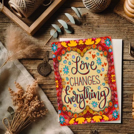 Carte L'amour change tout Inspirivity Saint-Valentin