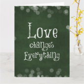 Carte L'amour change tout le devis (Fleur jaune)