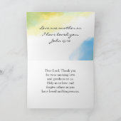 Carte L'amour comme Jésus Citation chrétienne Bible Vers (Intérieur)