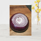 Carte L'amour dans les oignons (Fleur jaune)